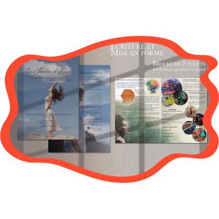 Dépliant entreprise Portfolio designer graphique